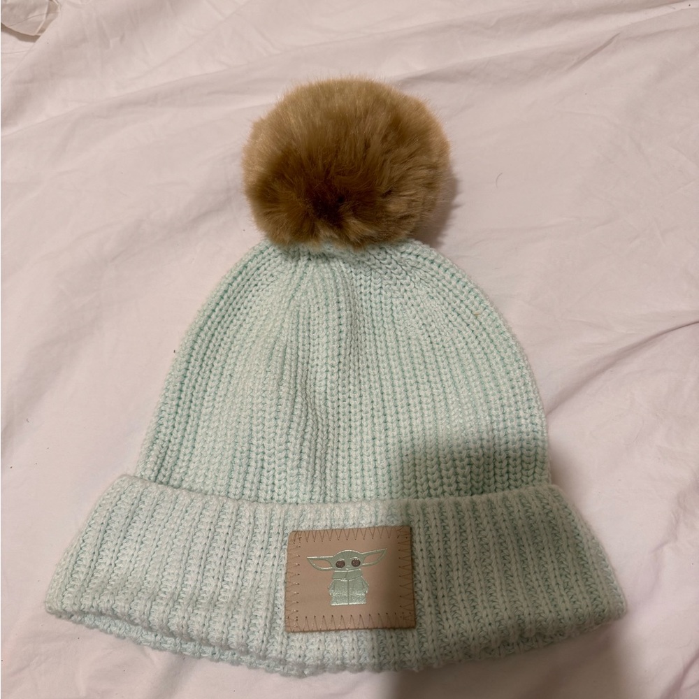 Love Your Melon x The Mandalorian Mint Pom Beanie